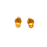 22k Yellow Gold Ball-Bead Earrings with gold weight of 0.99g